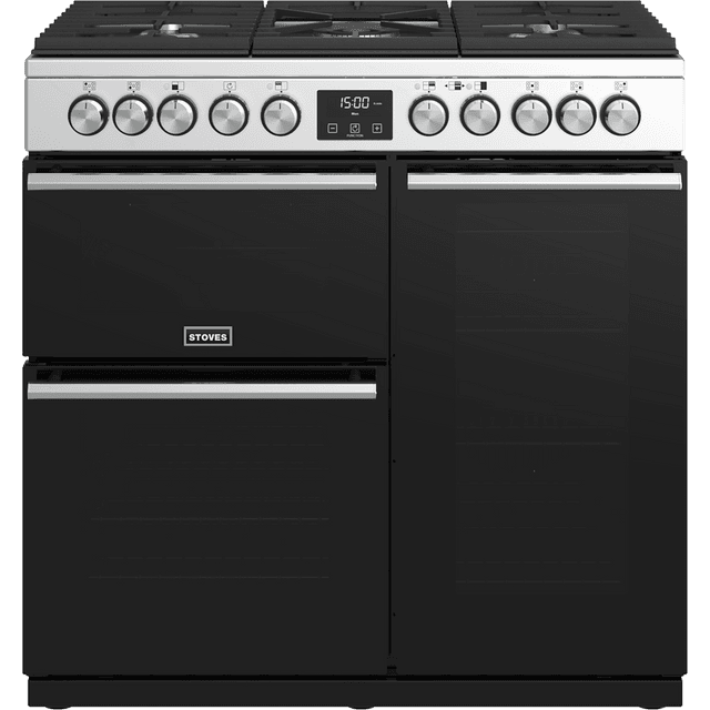Stoves Precision DX S900DF 90cm Dual Fuel Range Cooker - Stainless Steel - Precision DX S900DF_SS - 1